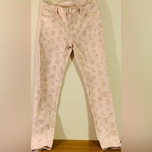 NWOT/Coco and Jaimeson stretchy floral jeans/27
